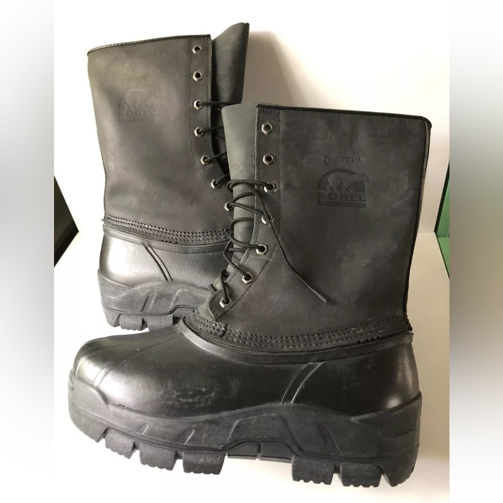 SOREL Kaufman Canada Chieftain Vintage Rugged Snow Boots Freezing Temp 8 NOS